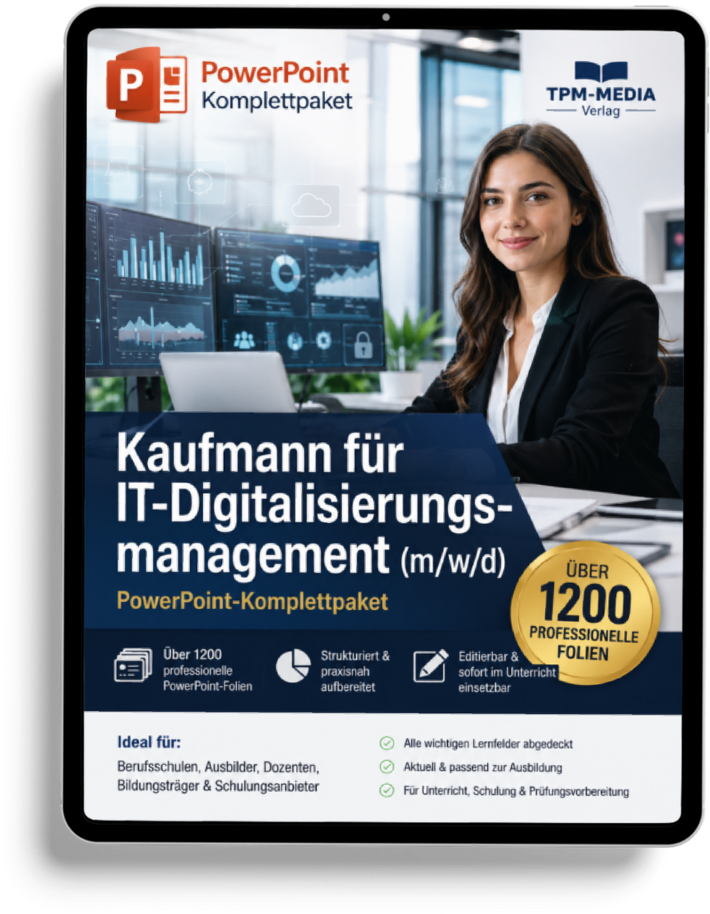 PowerPoint-Komplettpaket für die Ausbildung zum Kaufmann für Digitalisierungsmanagement (m/w/d)