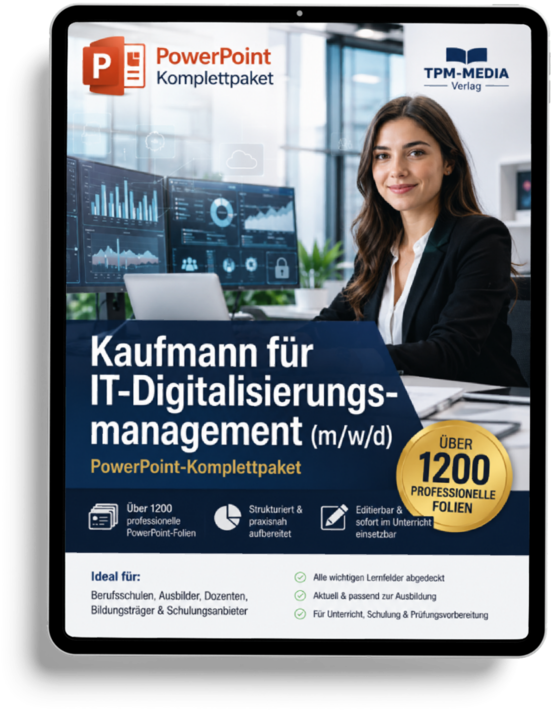 PowerPoint-Komplettpaket für die Ausbildung zum Kaufmann für Digitalisierungsmanagement (m/w/d)