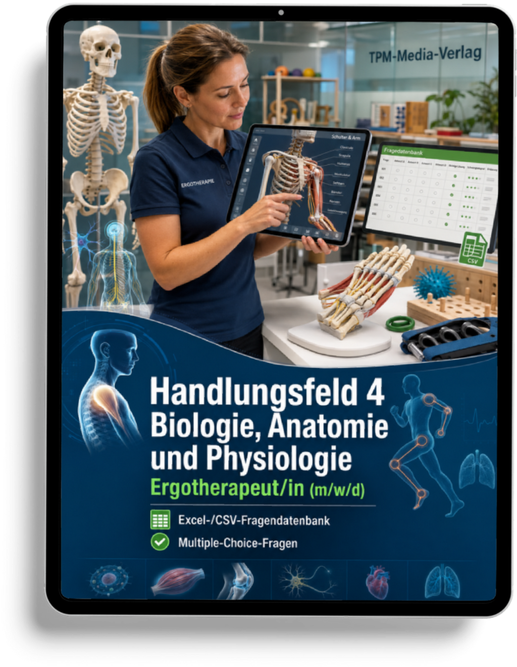Ergotherapeut - Handlungsfeld 4 gewerbliche Excel-Fragenkatalog Datenbank (Sofort-Download)
