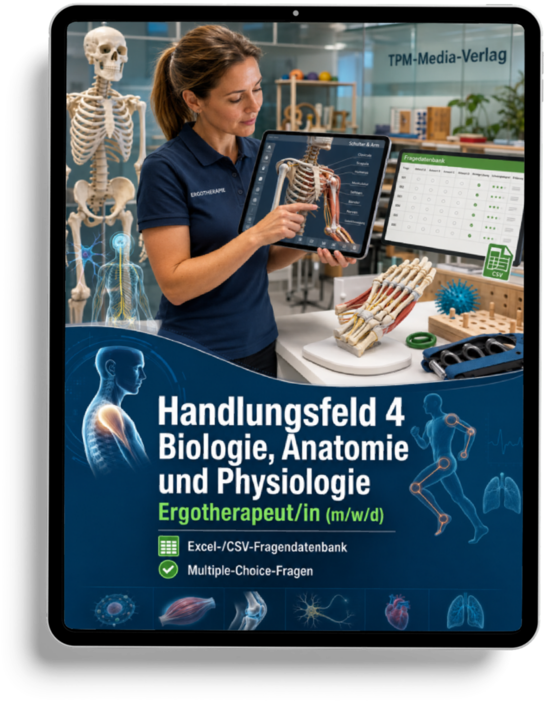 Ergotherapeut - Handlungsfeld 4 gewerbliche Excel-Fragenkatalog Datenbank (Sofort-Download)