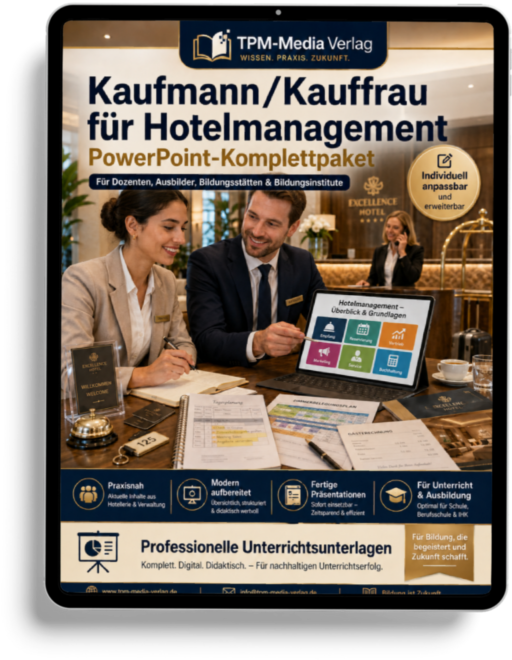 PowerPoint-Komplettpaket für die Ausbildung zum Kaufmann für Hotelmanagement (m/w/d)