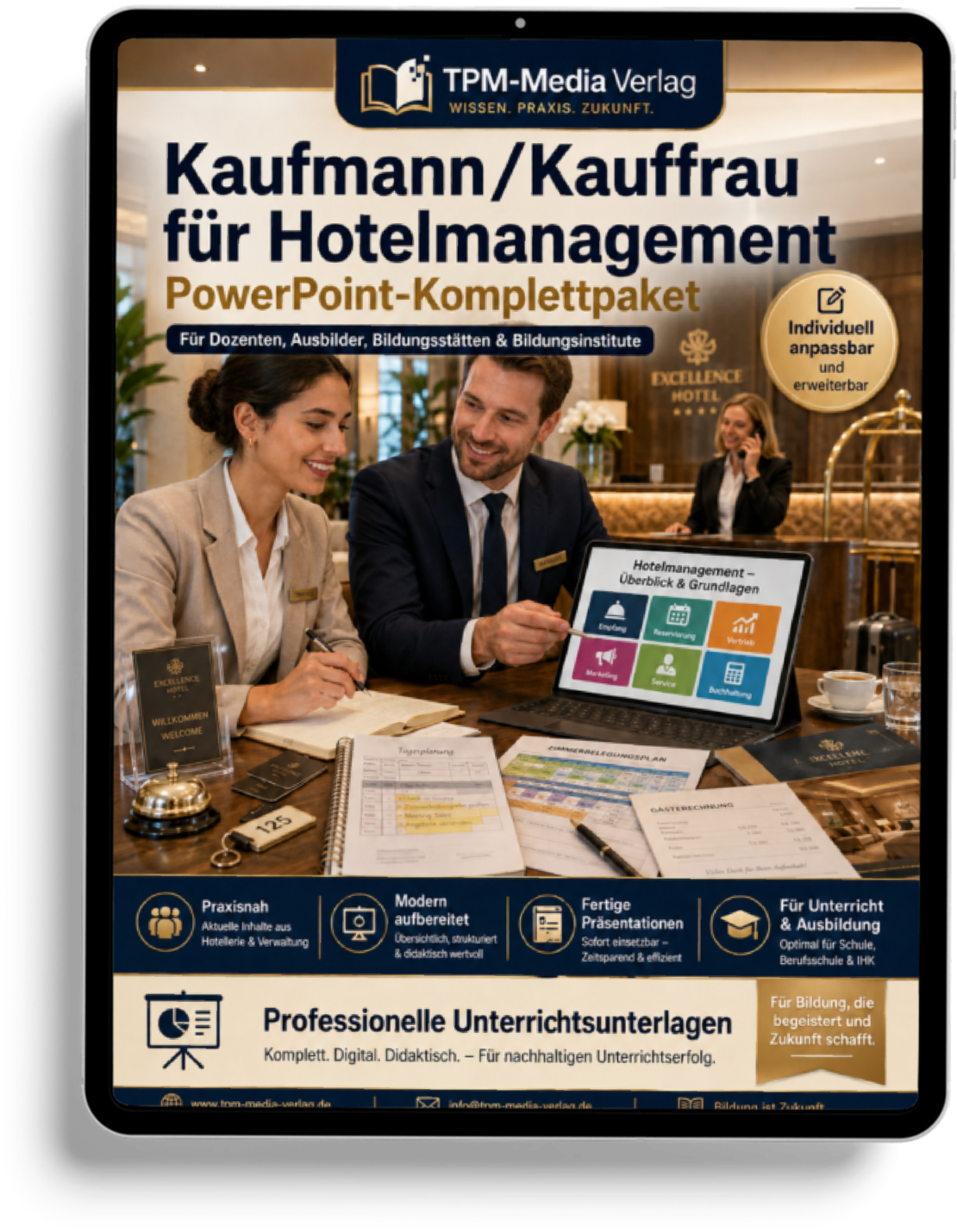 PowerPoint-Komplettpaket für die Ausbildung zum Kaufmann für Hotelmanagement (m/w/d)