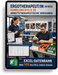 Ergotherapeut - Handlungsfeld 20 gewerbliche Excel-Fragenkatalog Datenbank (Sofort-Download)