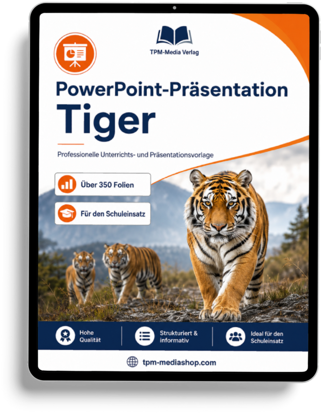 Tiger PowerPoint Präsentation Schule - Download-Version für den Schuleinsatz