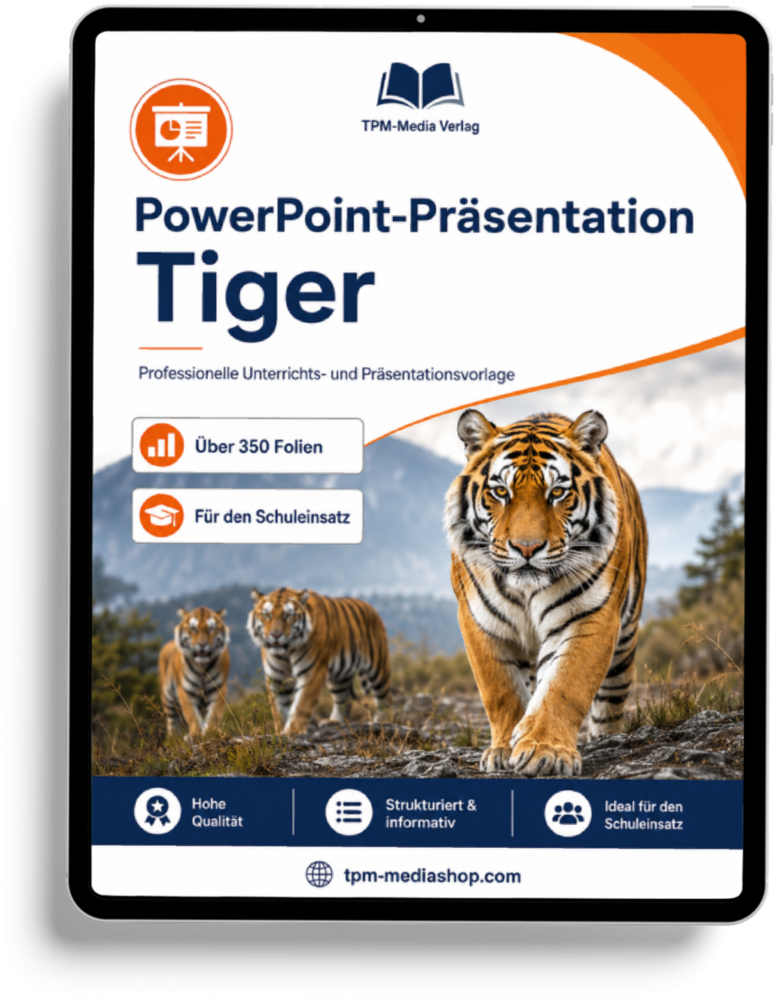 Tiger PowerPoint Präsentation Schule - Download-Version für den Schuleinsatz