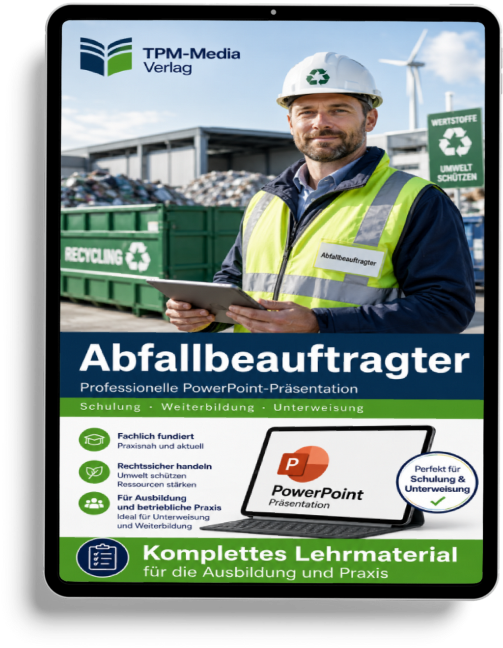 PowerPoint-Abfallbeauftragter-Ausbildung - Kompaktes Komplettpaket für Ihre Ausbildung - TPM-Media Verlag