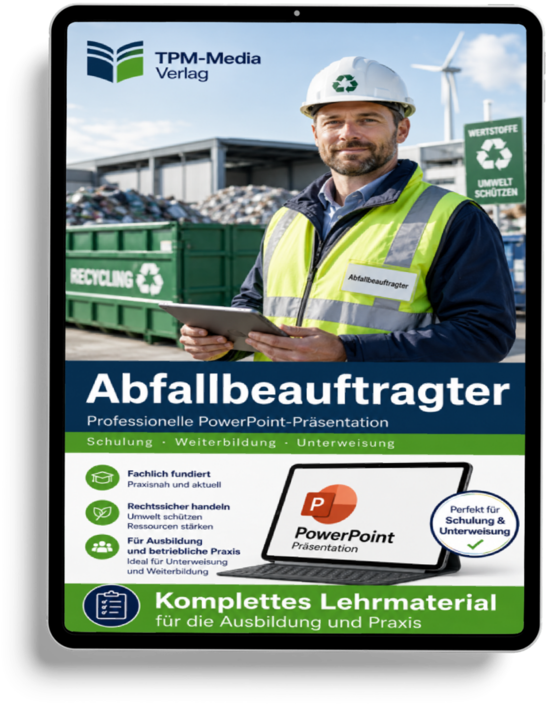 PowerPoint-Abfallbeauftragter-Ausbildung - Kompaktes Komplettpaket für Ihre Ausbildung - TPM-Media Verlag