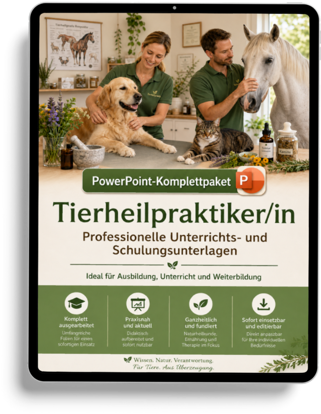 PowerPoint Ausbildung Tierheilpraktiker - Kompaktes Komplettpaket für angehende Tierheilpraktiker
