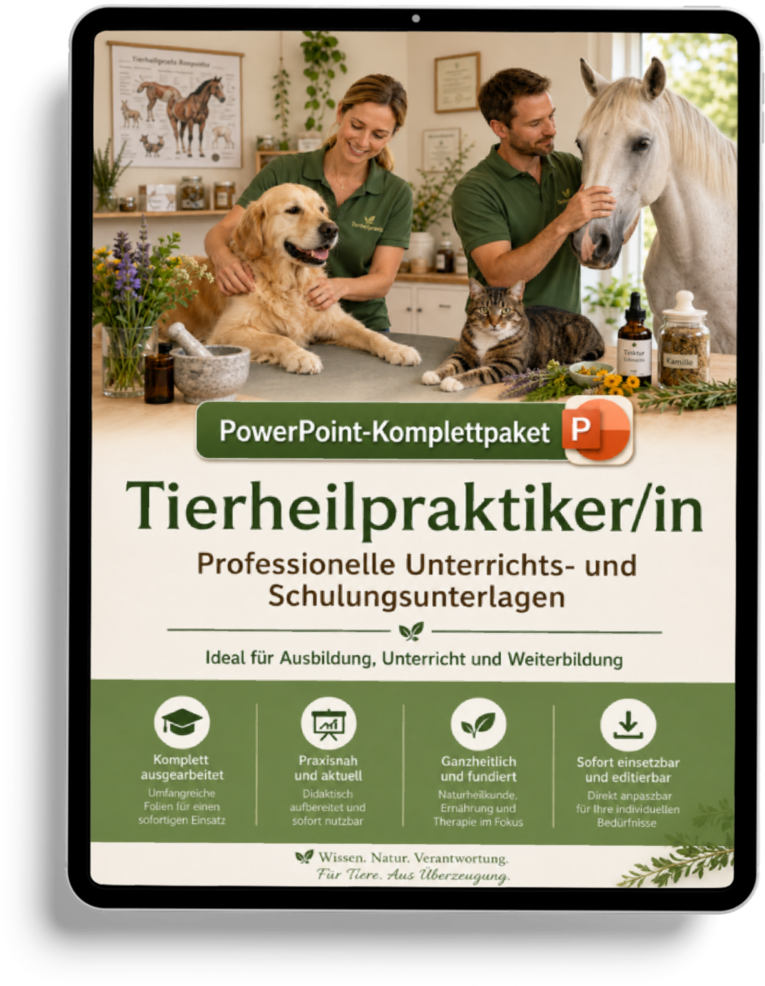 PowerPoint Ausbildung Tierheilpraktiker - Kompaktes Komplettpaket für angehende Tierheilpraktiker