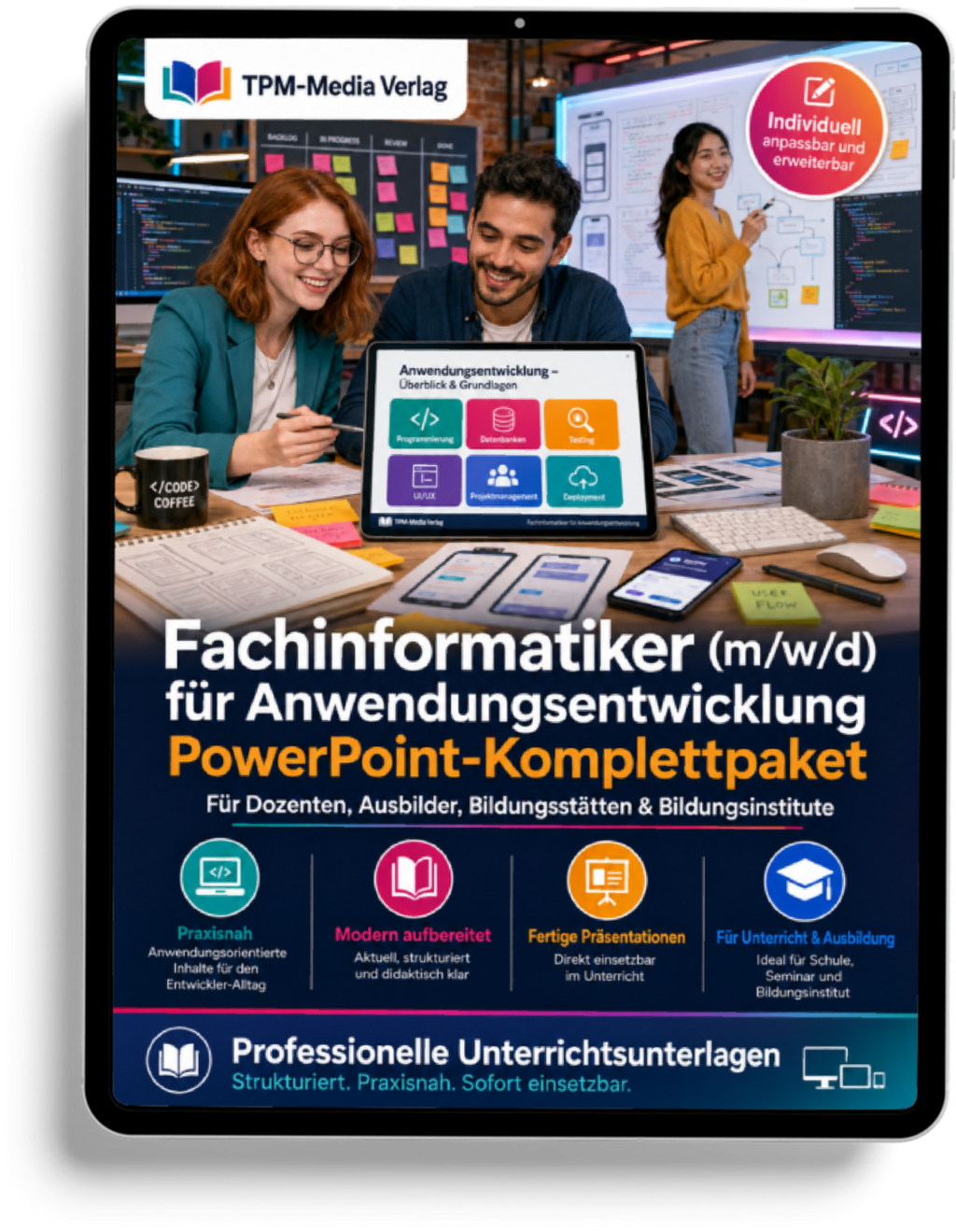 PowerPoint-Komplettpaket für die Ausbildung zum Fachinformatiker - Fachrichtung Anwendungsentwicklung (m/w/d)