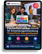 PowerPoint-Komplettpaket für die Ausbildung zum Fachinformatiker - Fachrichtung Anwendungsentwicklung (m/w/d)