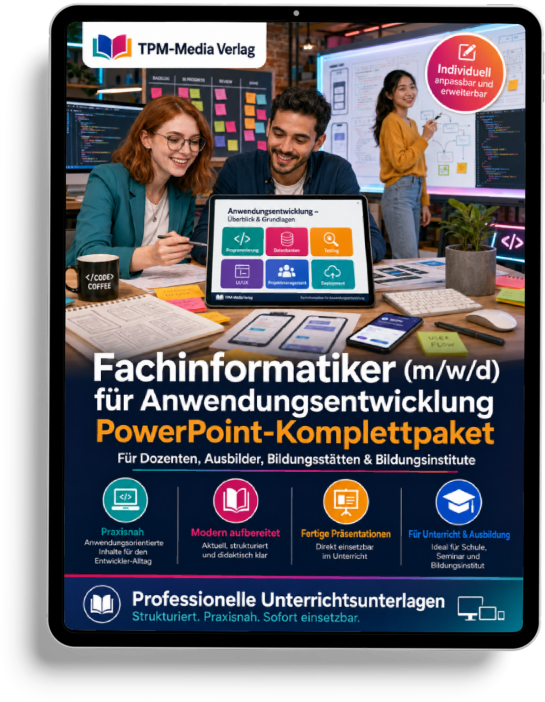 PowerPoint-Komplettpaket für die Ausbildung zum Fachinformatiker - Fachrichtung Anwendungsentwicklung (m/w/d)