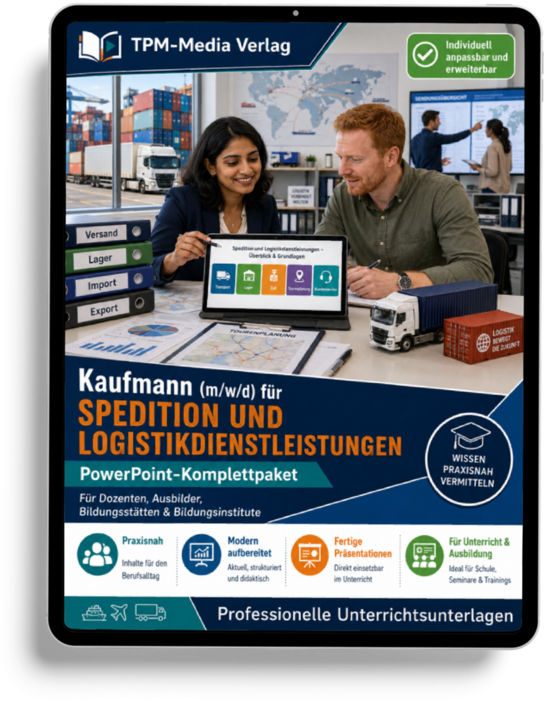 PowerPoint-Komplettpaket für die Ausbildung zum Kaufmann (m/w/d) für Spedition und Logistikdienstleistungen