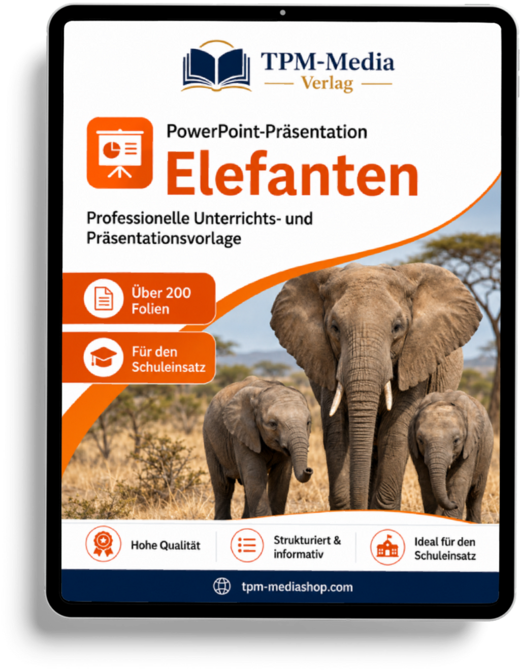Elefanten PowerPoint Präsentation Schule - Download-Version für den Schuleinsatz