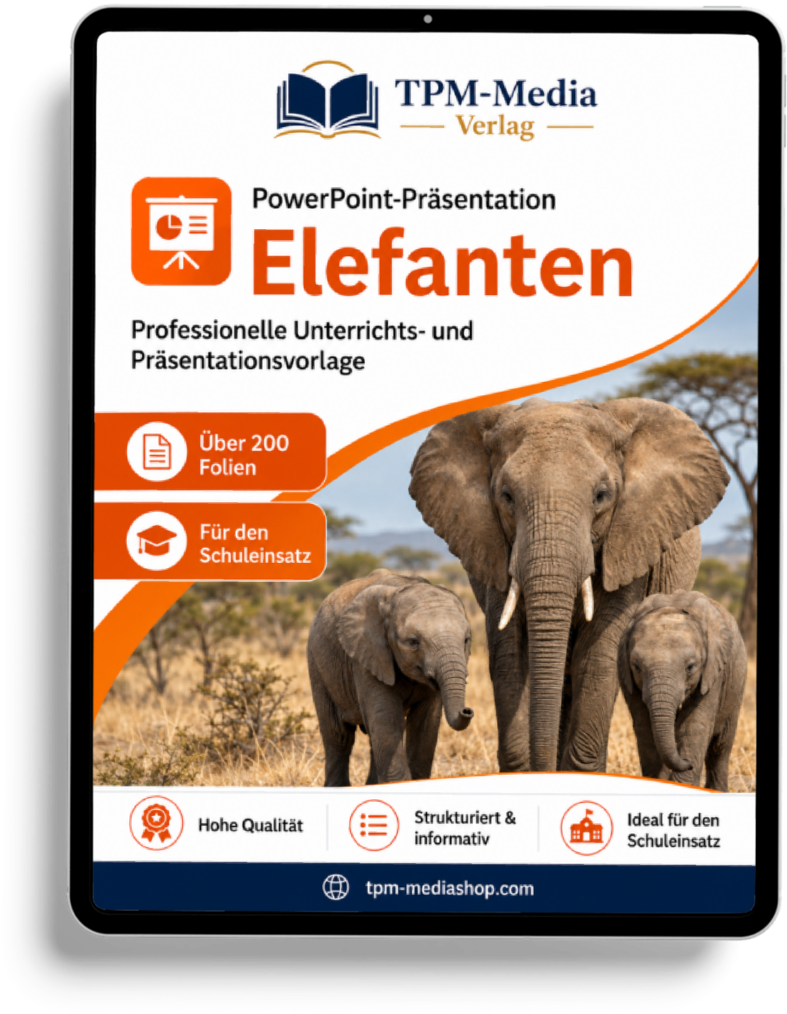 Elefanten PowerPoint Präsentation Schule - Download-Version für den Schuleinsatz