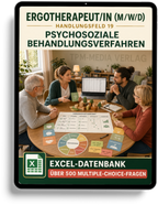 Ergotherapeut - Handlungsfeld 19 gewerbliche Excel-Fragenkatalog Datenbank (Sofort-Download)