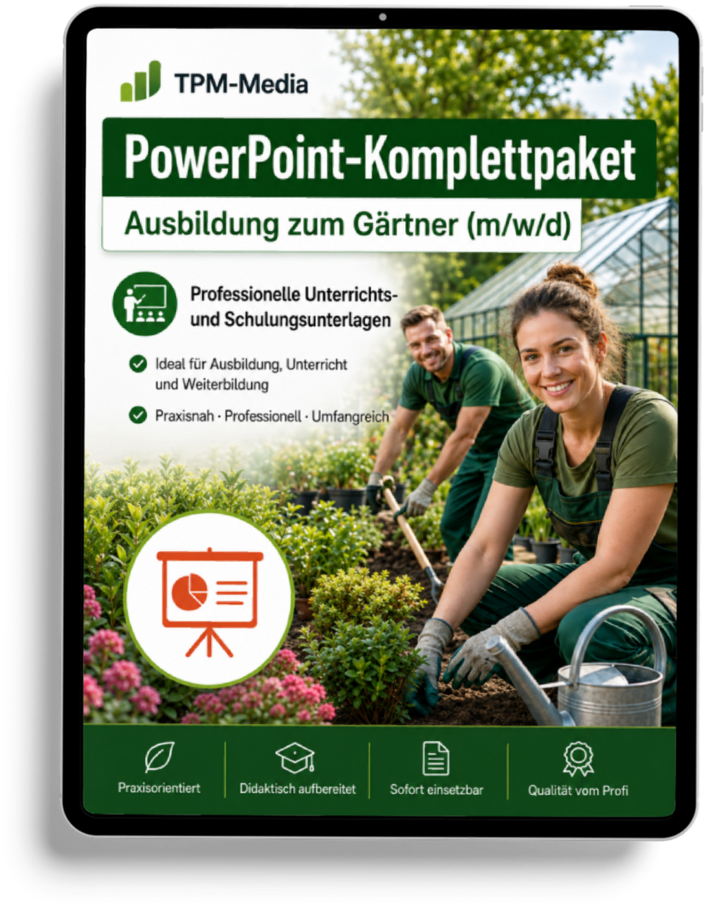 PowerPoint-Komplettpaket - Ausbildung zum Gärtner (m/w/d)