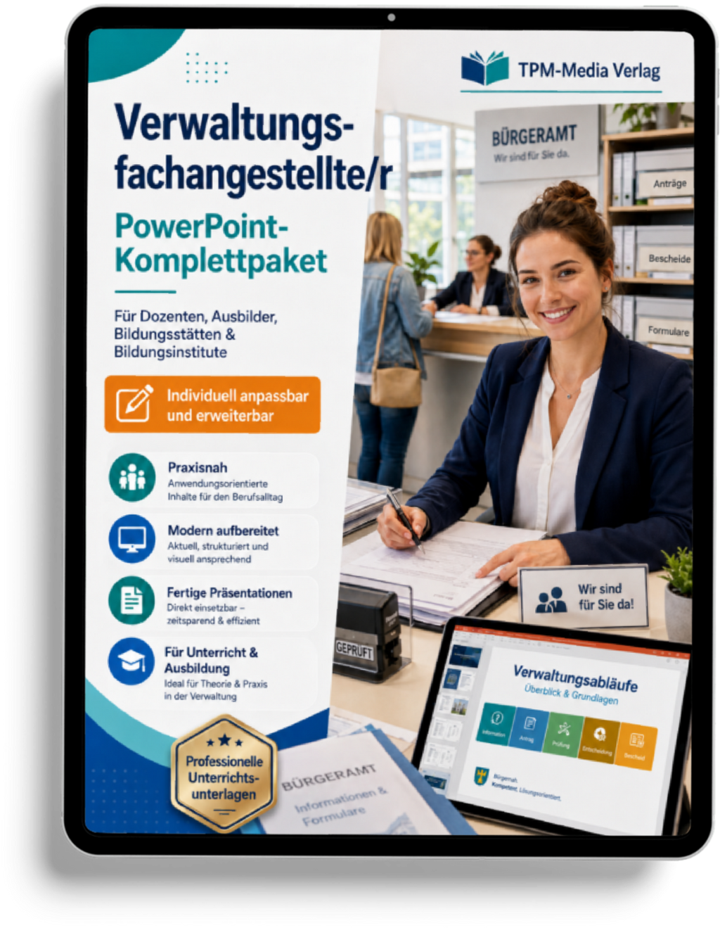 PowerPoint-Komplettpaket für die Ausbildung zur Verwaltungsfachangestellte/r