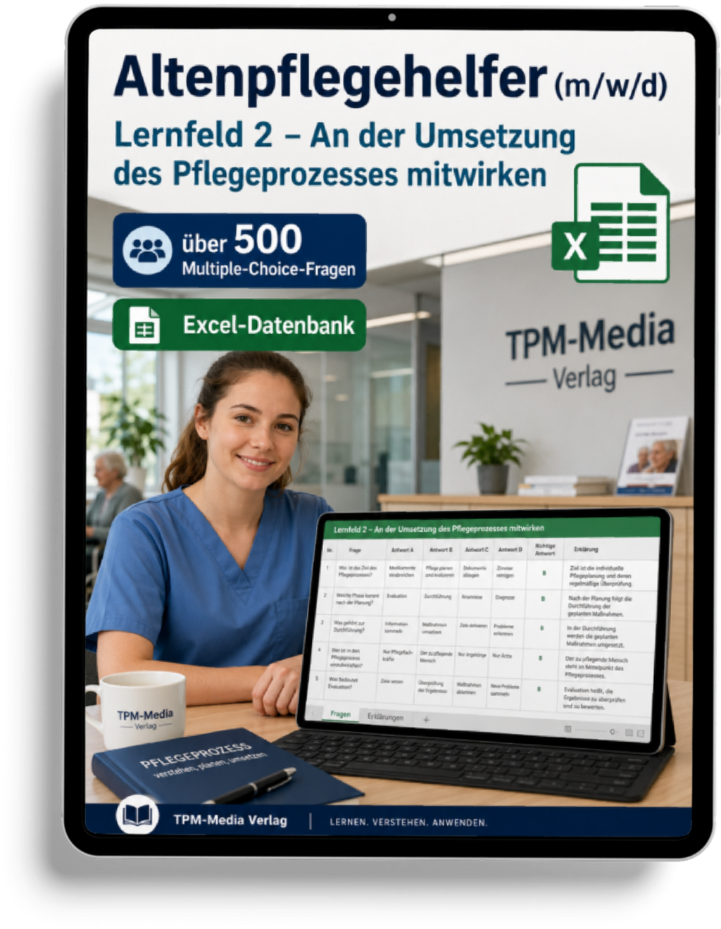 Altenpflegehelfer - Lernfeld 2 gewerbliche Excel-Fragenkatalog Datenbank (Sofort-Download)