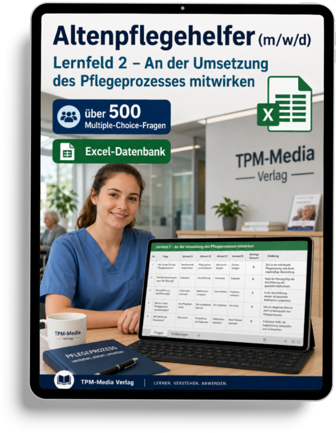 Altenpflegehelfer - Lernfeld 2 gewerbliche Excel-Fragenkatalog Datenbank (Sofort-Download)