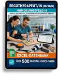 Ergotherapeut - Handlungsfeld 14 gewerbliche Excel-Fragenkatalog Datenbank (Sofort-Download)