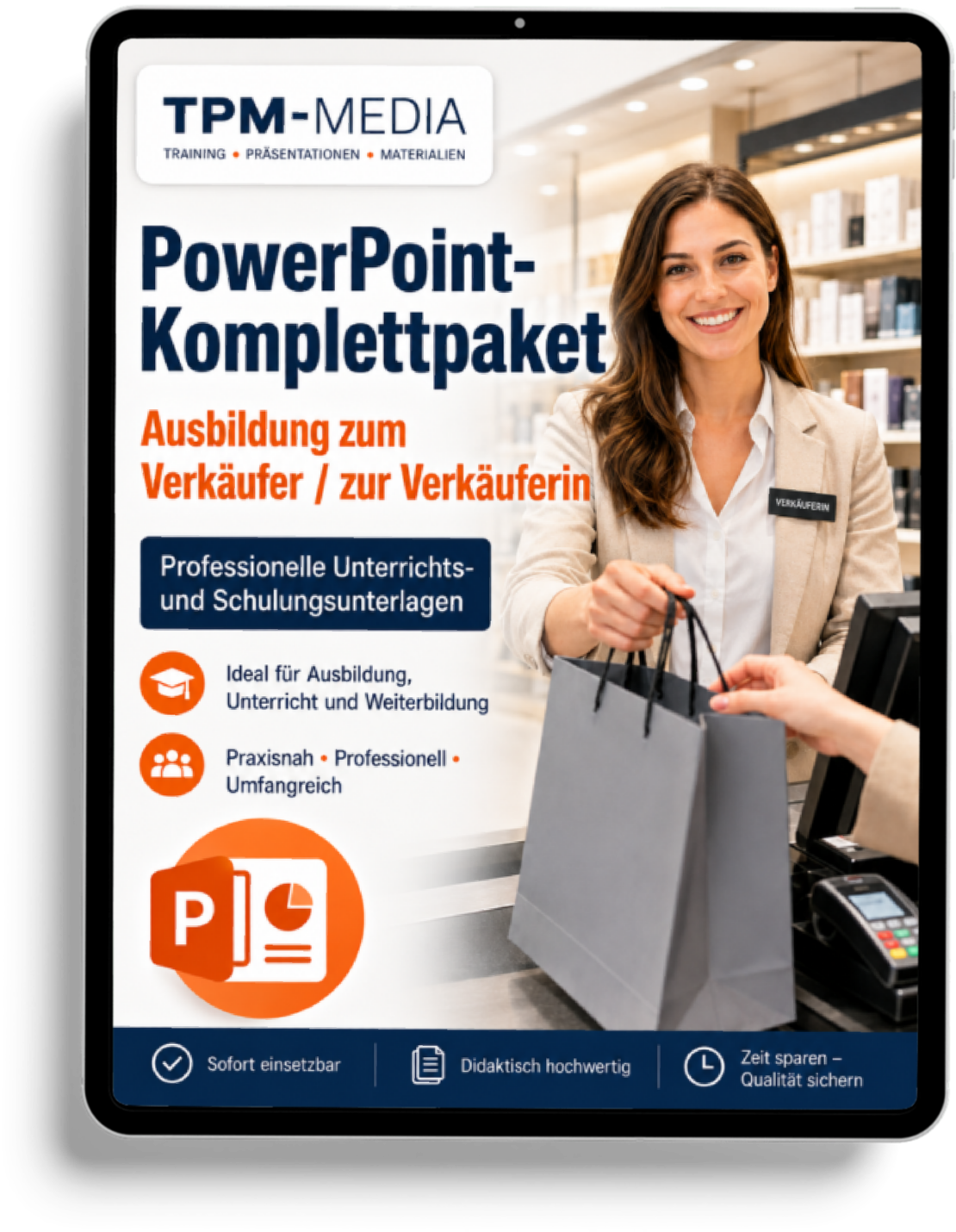 PowerPoint Verkaufsausbildung - Kompaktes Komplettpaket für angehende Verkäufer/-innen
