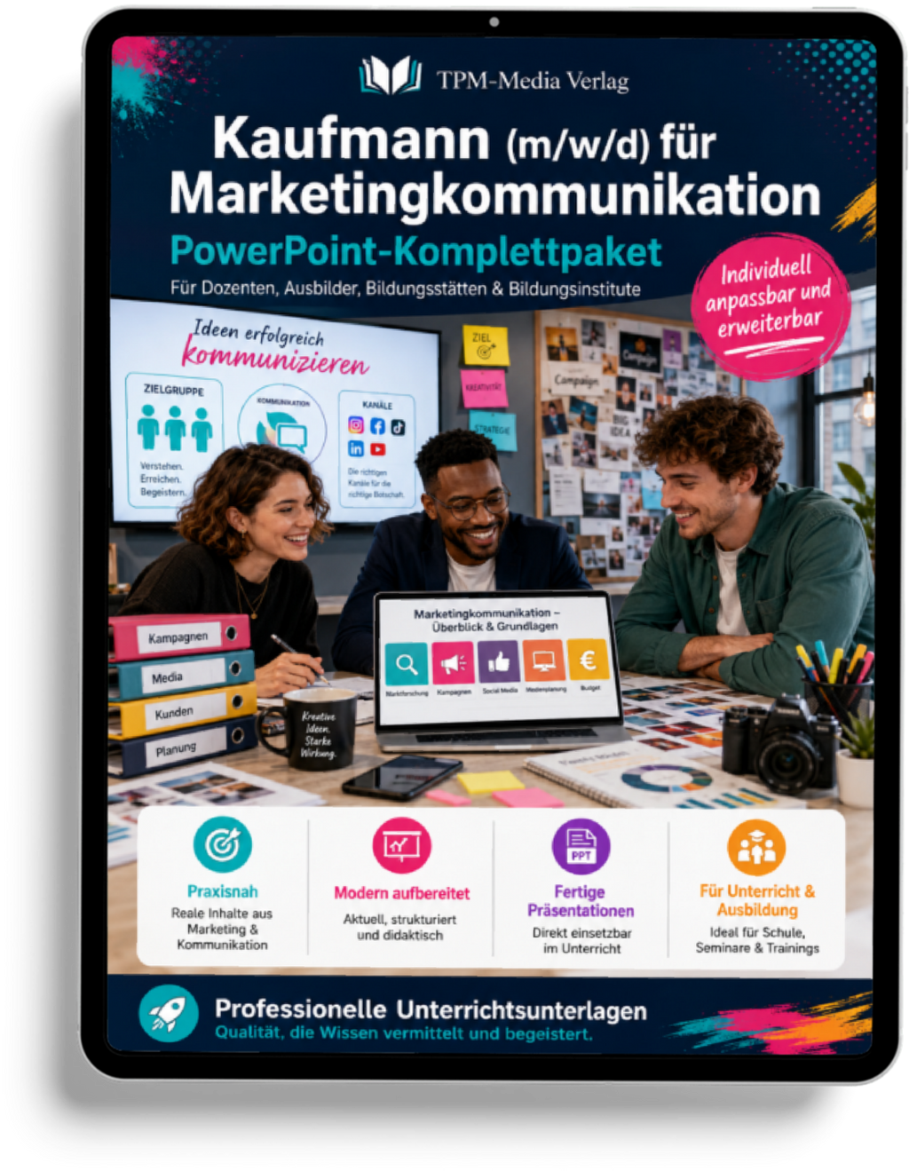 PowerPoint-Komplettpaket für die Ausbildung zum Kaufmann (m/w/d) für Marketingkommunikation