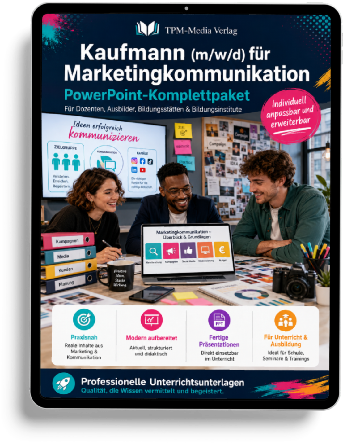 PowerPoint-Komplettpaket für die Ausbildung zum Kaufmann (m/w/d) für Marketingkommunikation