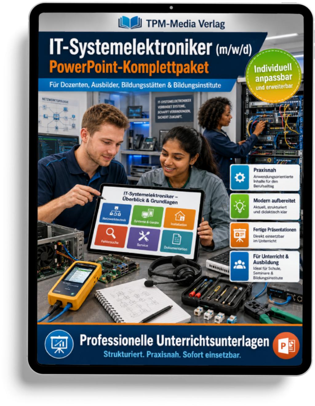 PowerPoint-Komplettpaket für die Ausbildung zum IT-Systemelektroniker (m/w/d)