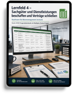 Kaufmann für Büromanagement - Lernfeld 4 gewerbliche Excel-Fragenkatalog Datenbank (Sofort-Download)