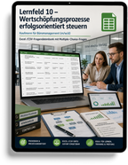 Kaufmann für Büromanagement - Lernfeld 10 gewerbliche Excel-Fragenkatalog Datenbank (Sofort-Download)