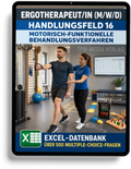 Ergotherapeut - Handlungsfeld 16 gewerbliche Excel-Fragenkatalog Datenbank (Sofort-Download)