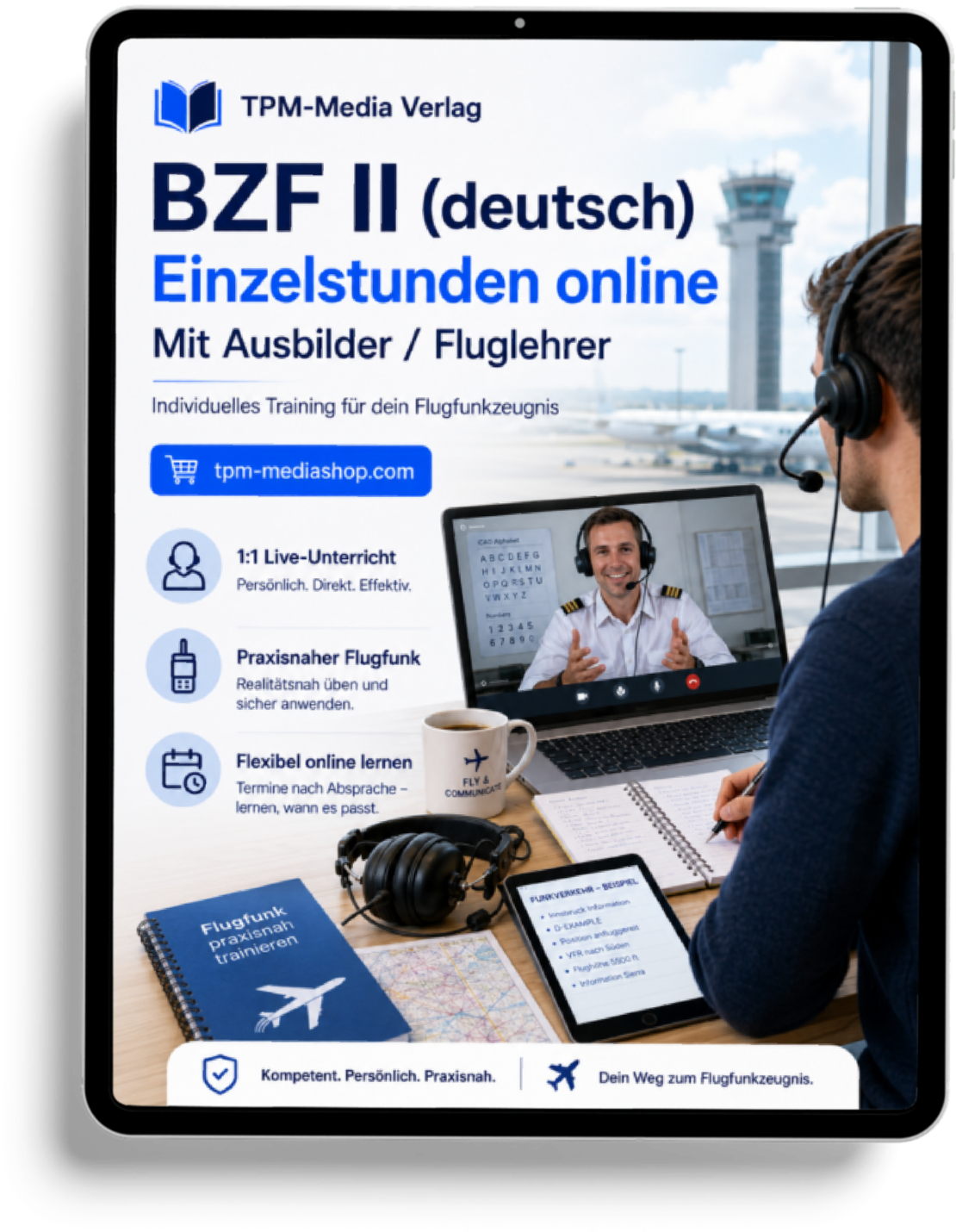 Einzelstunden BZF II Online-Coaching - Persönliche Unterstützung für deinen Erfolg beim Fluglehrerteam