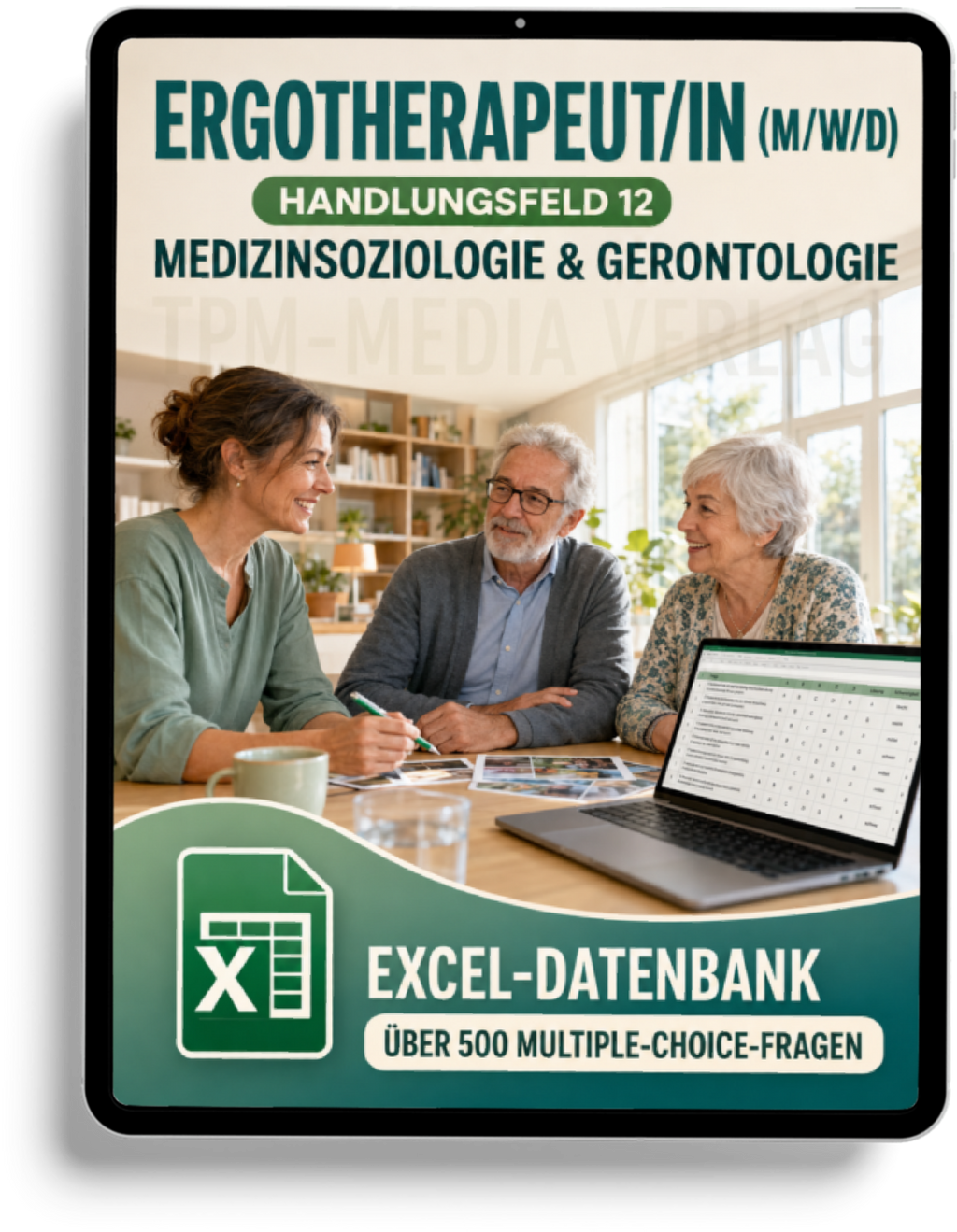 Ergotherapeut - Handlungsfeld 12 gewerbliche Excel-Fragenkatalog Datenbank (Sofort-Download)