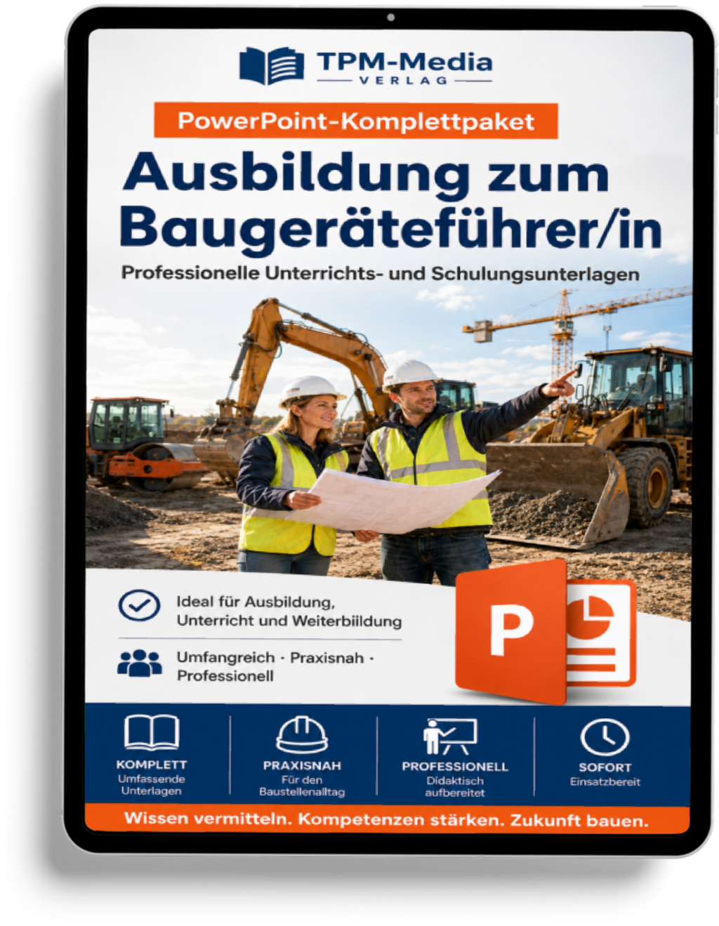 PowerPoint-Komplettpaket - Ausbildung zum Baugeräteführer/-in - TPM-Media Verlag