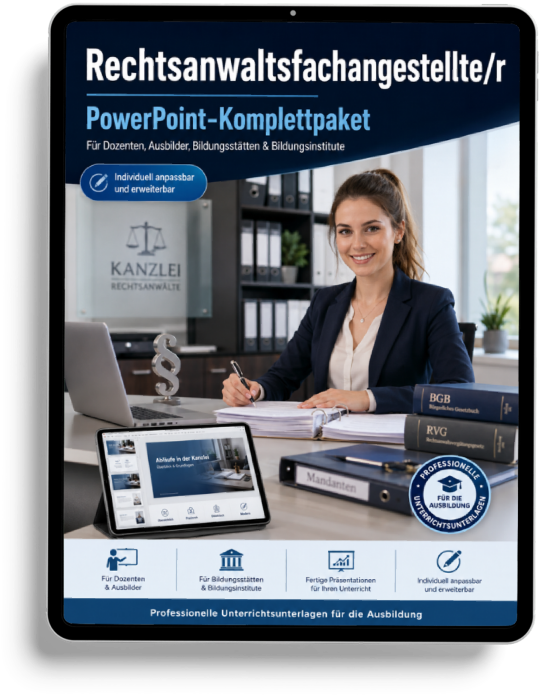 PowerPoint-Komplettpaket für die Ausbildung zur Rechtsanwaltsfachangestellte/r