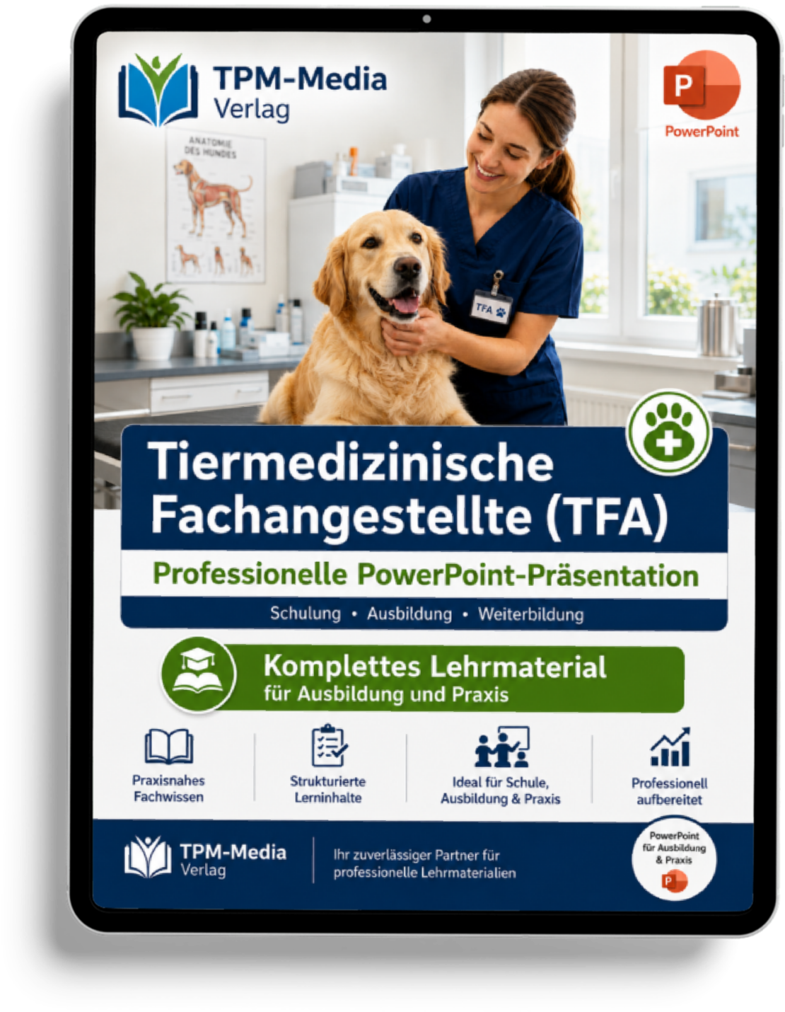 PowerPoint-Komplettpaket für die Tiermedizin Ausbildung zum Fachangestellten (r)