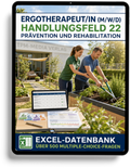 Ergotherapeut - Handlungsfeld 22 gewerbliche Excel-Fragenkatalog Datenbank (Sofort-Download)