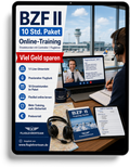 Einzelstundepaket (10 Std.) für BZF II (deutsch) -  Online-Coaching - für www.fluglehrerteam.de
