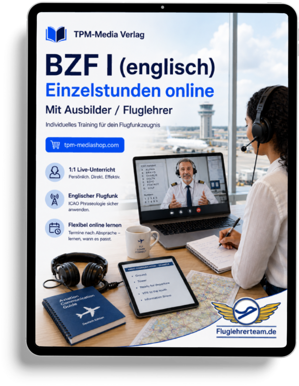 Einzelstunden für BZF I (deutsch/englisch) - Online-Coaching - für www.fluglehrerteam.de