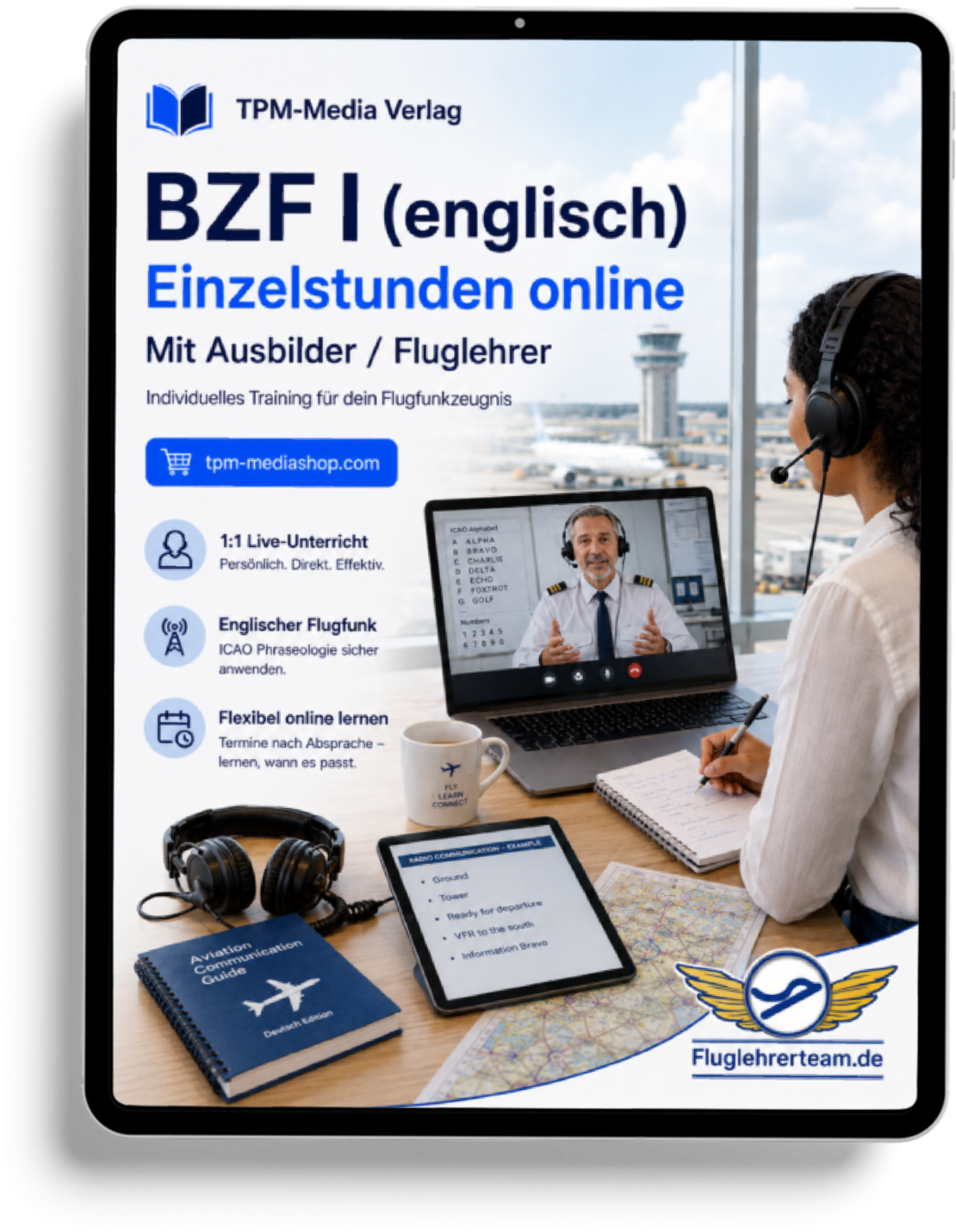 Einzelstunden für BZF I (deutsch/englisch) - Online-Coaching - für www.fluglehrerteam.de