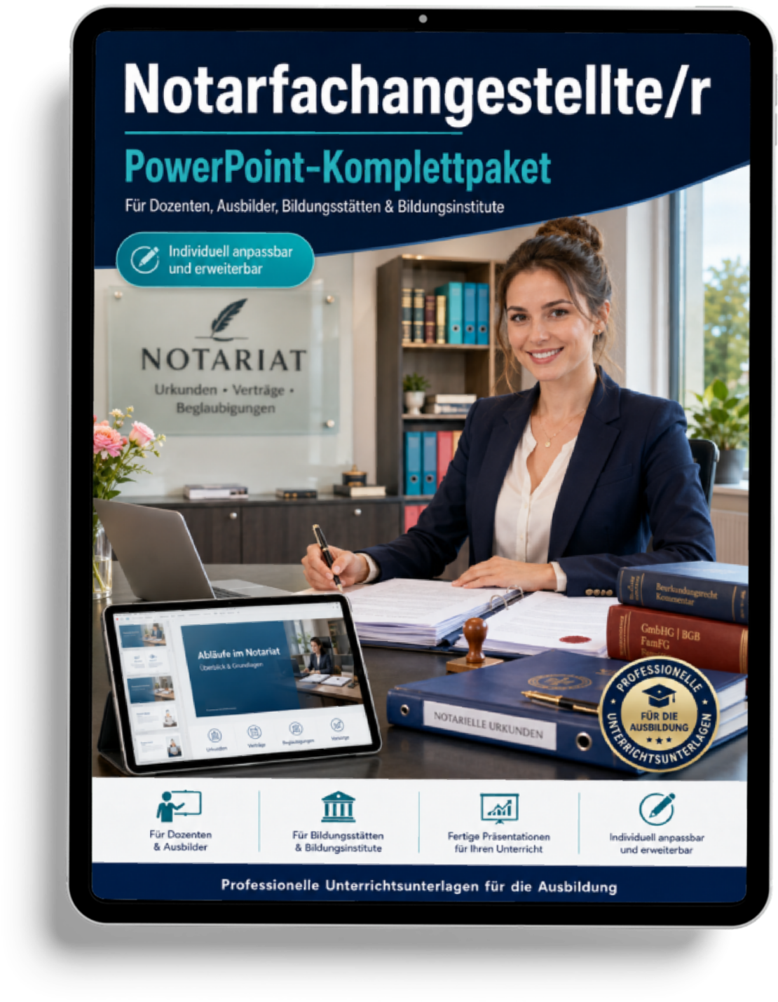 PowerPoint-Komplettpaket für die Ausbildung zur Notarfachangestellten und zum Notarfachangestellten