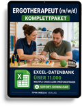 Ergotherapeut (m/w/d) - gewerbliche Excel-Fragenkatalog Komplett-Datenbank mit über 11.000 MC-Fragen (Sofort-Download)