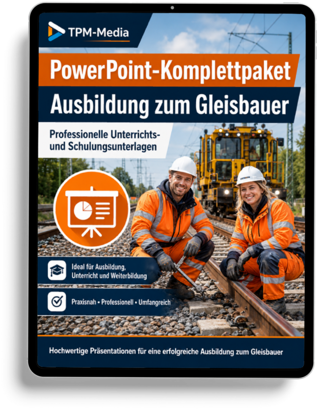 PowerPoint-Komplettpaket - Ausbildung zum Gleisbauer (m/w/d)