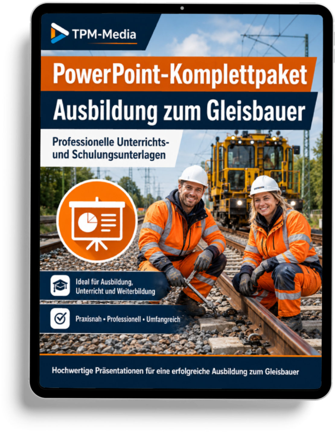 PowerPoint-Komplettpaket - Ausbildung zum Gleisbauer (m/w/d)
