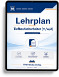 Lehrplan Tiefbaufacharbeiter – Download-Version für angehende Fachkräfte