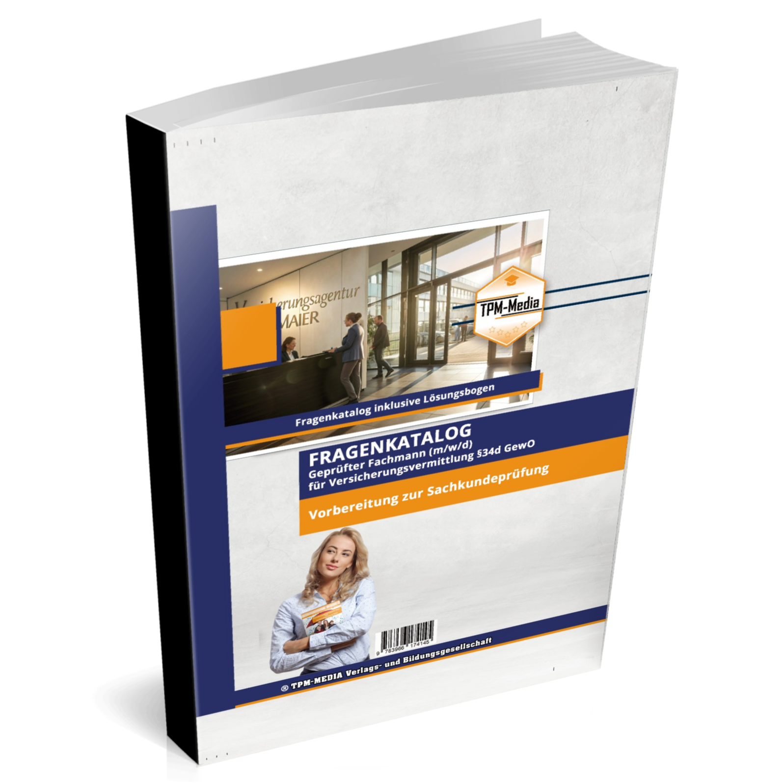 Geprüfter Fachmann (m/w/d) für Versicherungsvermittlung §34d GewO (Buch-Printversion) - TPM-Media Verlag